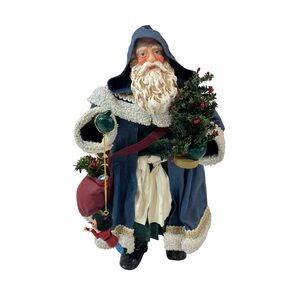 Midwest Importers Blue Hooded Santa 00650-4 10.5”